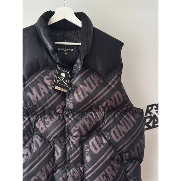 Mastermind World x Rocky Mountain Down Printed Japan  Vest - Picture 2 of 9